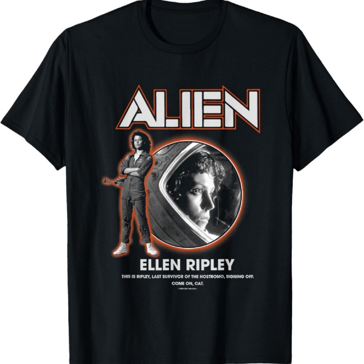

Aliens Iconic Ellen Ripley Last Survivor Retro Big Portrait T-Shirt XXXXXL чорний