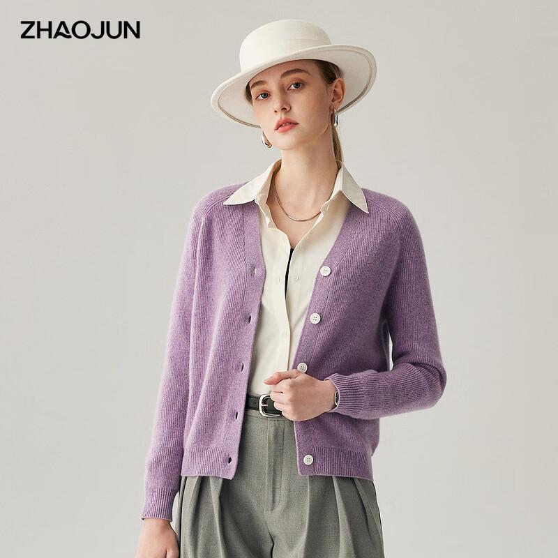 

Zhaojun Women s 100% Cashmere V-Neck Thick Cardigan XL