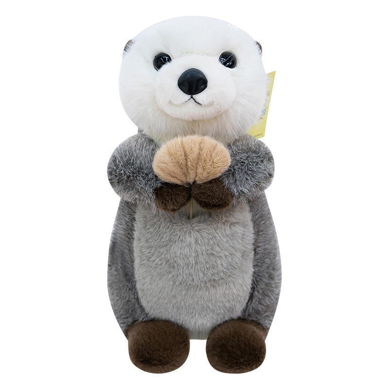Adorable Sea Otter Plush Toy - Fluffy and Warm Children's Zoo Doll