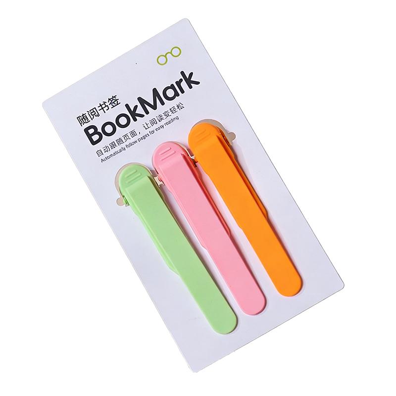 

3-Pack Silicone Bookmarks Book Accessories Reading Enthusiast Essentials Unisex Bookmarks