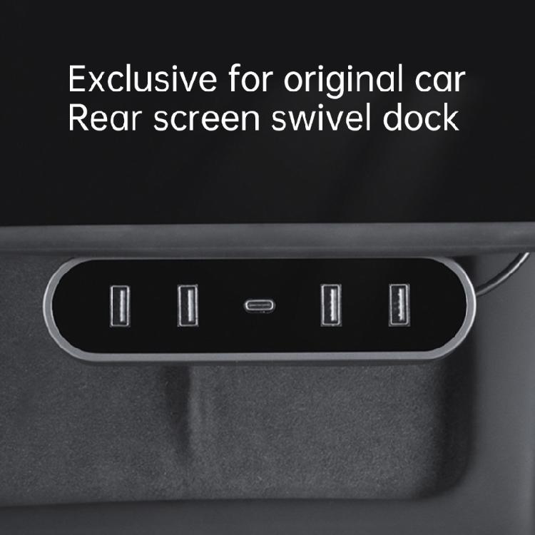 For Car 3/Y Glovebox Hub Ports Fast Charging Adapter Docking Station Spiliter