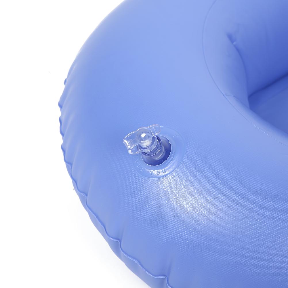 Household Inflatable Bedpan Elderly Patients Care Anti Bedsore Cushion Potty Blue