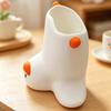 DYS Upside Down Duck Pen Holder, 3D Printed Desk Organizer, Funny Stationery Storage Holder for Office School, Creative Gift Girls