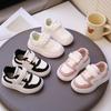 Kids' Lightweight Non-Slip White Sneakers – Comfortable, Thick Sole for Boys & Girls