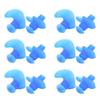 6 Pairs Silicone Swimming Diving Spiral Ear Plugs Professional Adult Dust Proof Earplugs(Blue )