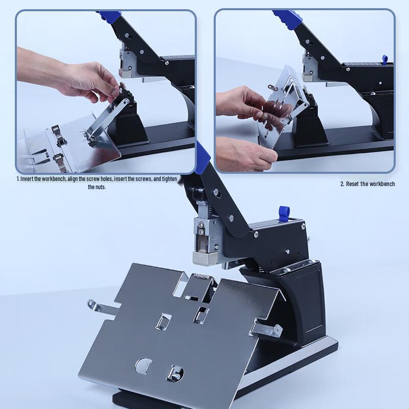 Thunderbolt Heavy-Duty 60-Blatt Rückstichhefter & Flachhefter CN-Stecker (Adapter enthalten)