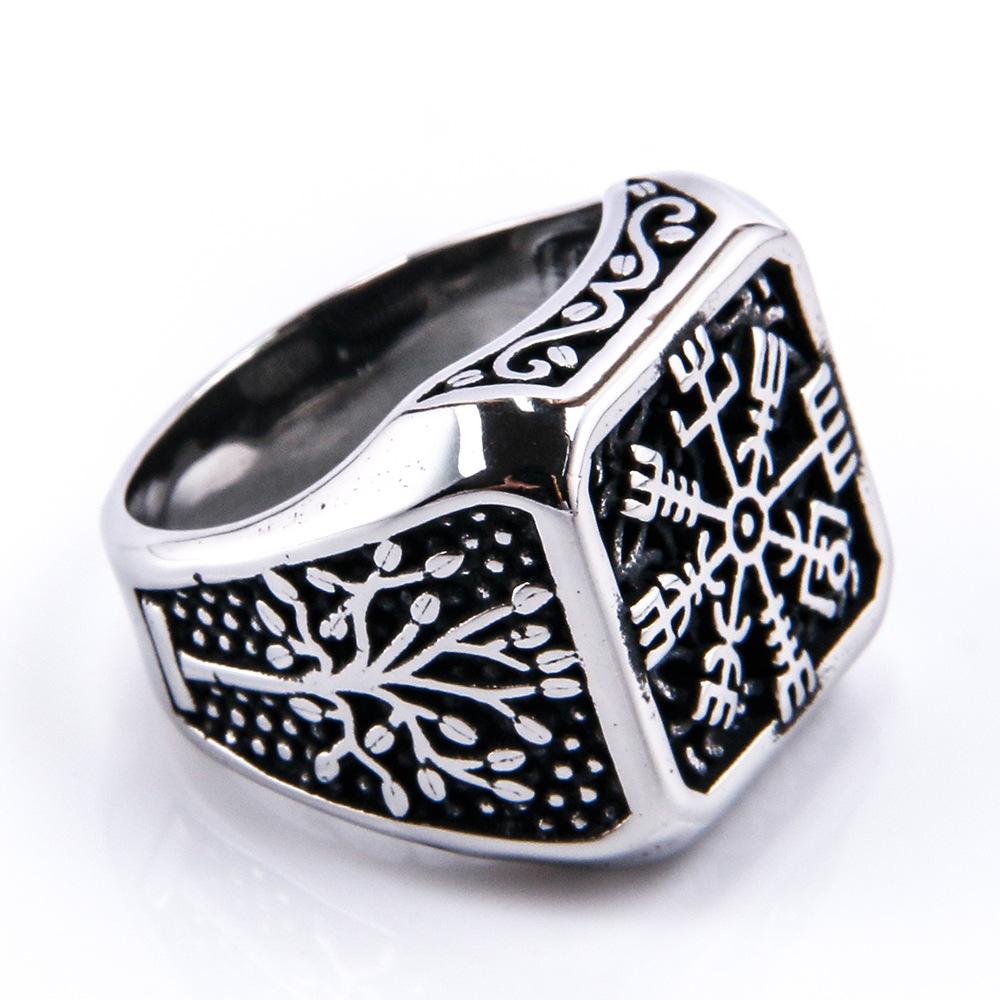 Wikinger Krieger Ringe für Männer Persönlichkeit Wikinger Fenrisulfr Totem Ring Punk Stil Rock Party Lokomotivschmuck