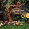 Micro-landscape Horticultural Owl Stump Swing Landscaping Home Decoration Ornaments Resin Fleshy Flower Pot Home Decor