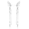 New Super Fairy Tassel Butterfly Stud Earrings, High-end Exquisite Ear Hanging Earrings