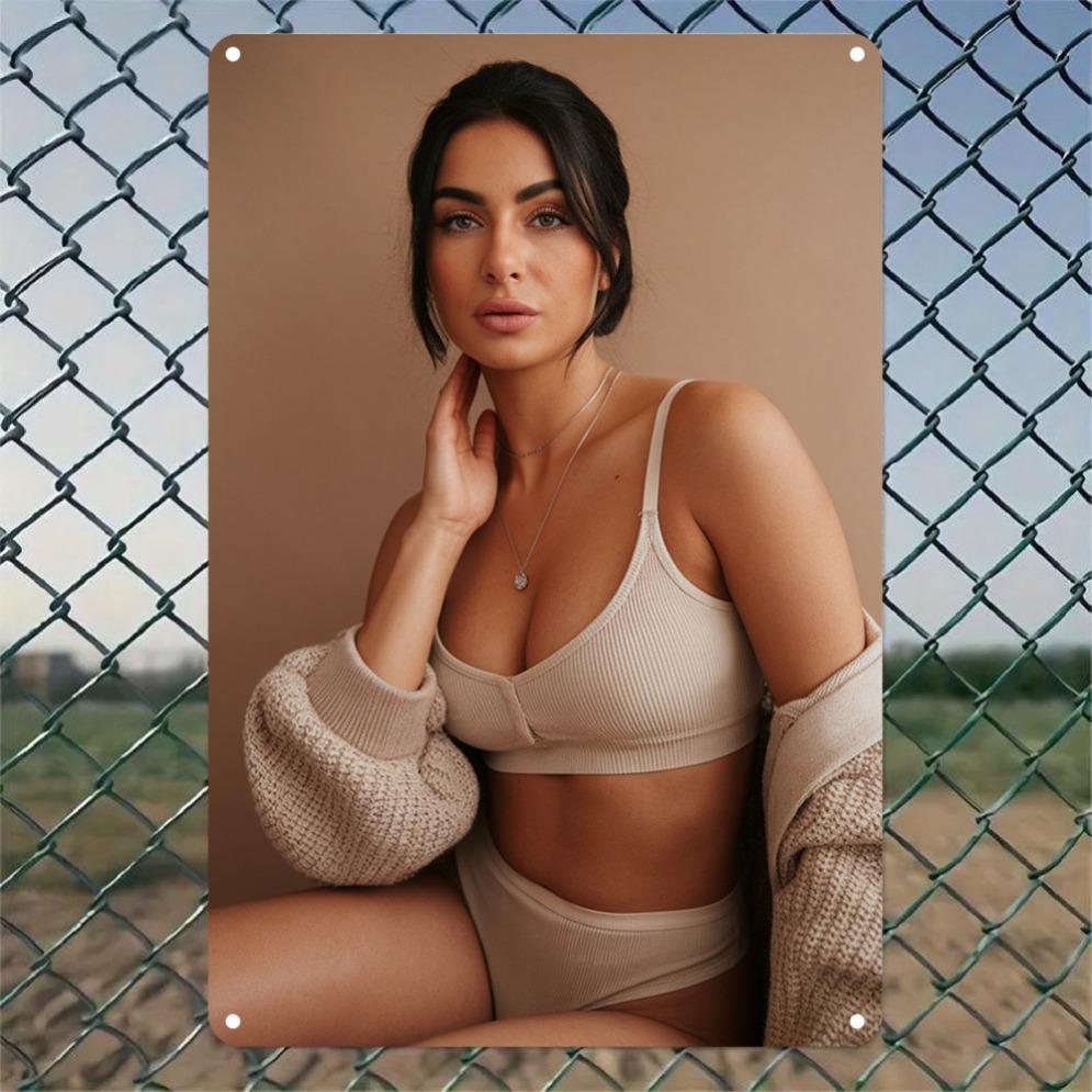 Vintage Aluminum 2D Mural Sign - Fashionable Home Decor Art, Indoor Outdoor Wall Decoration Gift for Room Garden Bar Cafe Of