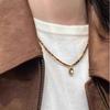 Retro Natural Tiger Eye Stone Necklace for Women In Summer, Light Luxury, Niche, Collarbone Chain, High-end Pendant, Bead Necklace
