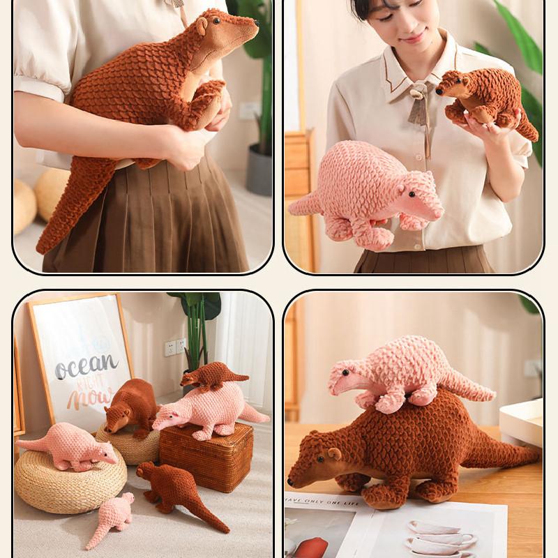 Plush Lovely Pangolin Figure Children Animal Stuffed Doll Sleeping Gift Pillow