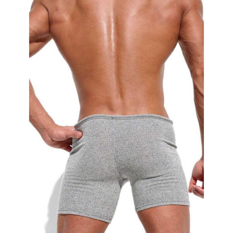 Fashion Summer Men Sexy Lacing Shorts Holiday Casual Sports Fitness Breathable Stretch Silm Shorts Tide