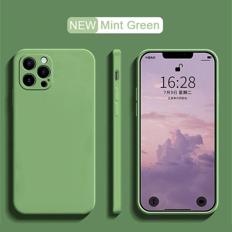 Fashion colorful Liquid Silicone Case For iPhone 16 15 14 13 12 11 Pro Max  X XR XS Case For iPhone 16 7 8 Plus SE  Cover