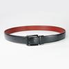 [Double-Sided Use] Men'S Belt Rotatable Pin Buckle Cowhide Belt, Young And Middle-Aged Belt