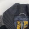 Y'2 LEATHER Black TB-136 Suede X Leather Rib Jacket Jacket 36 blackUsed