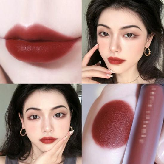 Velvet Lip Glaze: Matte V01 & V07 - Long-lasting, Ideal for Students