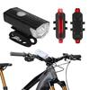 Bicycle Light Headlight Front Light with Taillight Flashlight LED Rechargeable Torch Cycling MTB Mountain High Beam Accessories