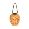 Bamboo & Rattan Solar Lantern: Elegant Outdoor Garden, Patio, or Balcony Decoration Light