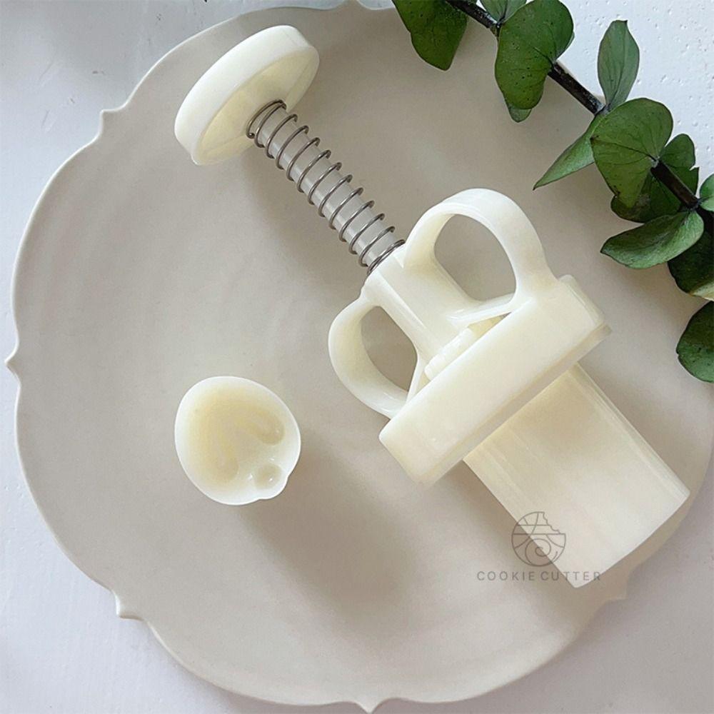 Hand Pressed Fondant Modelling Tools Plastic Moon Cake Mould  Mid-autumn Festival