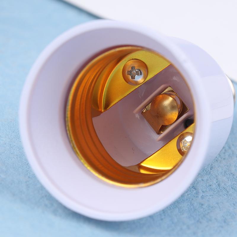 2Pcs E14 To E27 E14-D27 Adapter Conversion Socket Fireproof Plastic Converter Socket Bulb Adapter Lamp Holder Adapter
