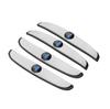 QVEE1 For Ford Emblem Mustang Explorer Kuga Focus Fiesta Escape Fusion Taurus 4pcs Car Door Anti-Collision Strip Bumper Badge Sticker