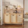 Multi-layer Bamboo Storage Cabinet for Bedroom: Toy and Clothes Organizer, Drawer and Shelf Unit