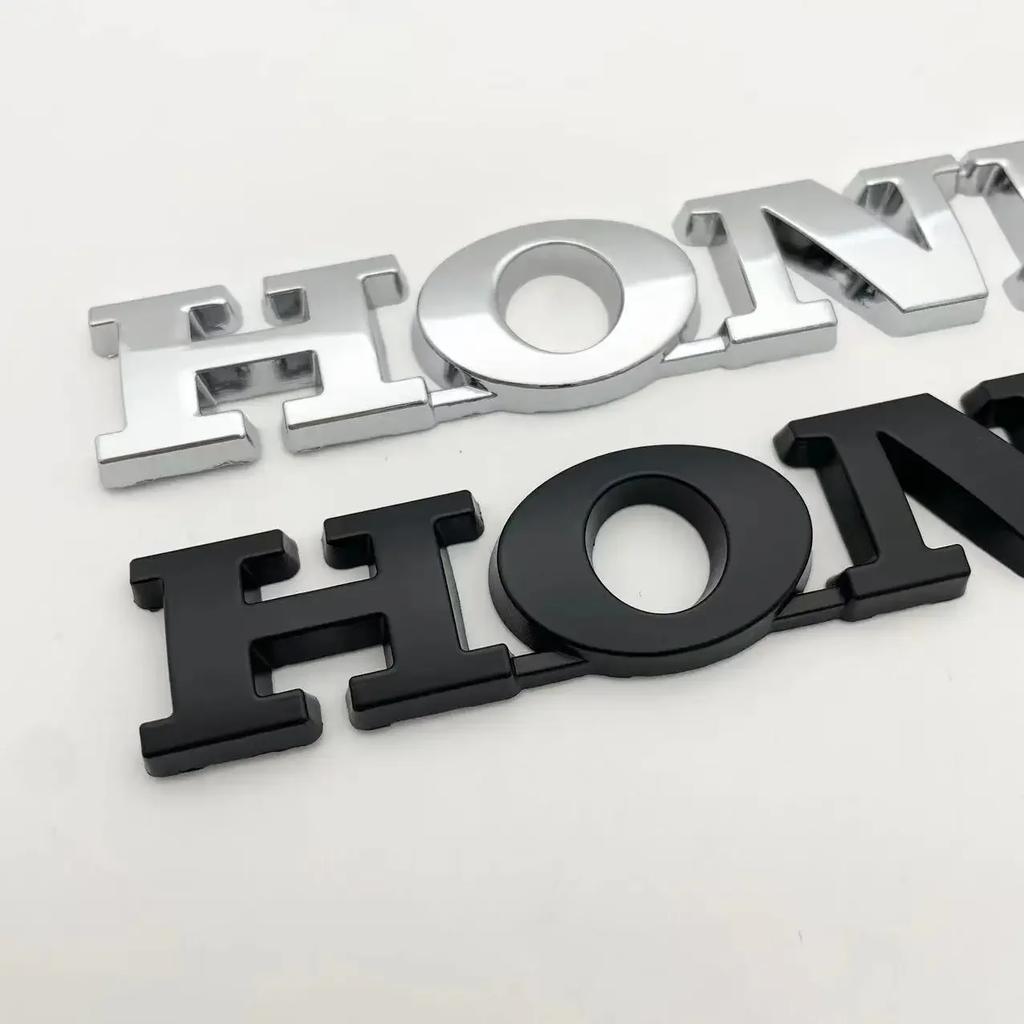 AAALJ1 For Honda Fit Civic Freed Fiber Accord CRV CR V Jazz Hybrid AA Odyssey Sticker Accessories 3D Metal Hybrid Logo Car Emblem Badge