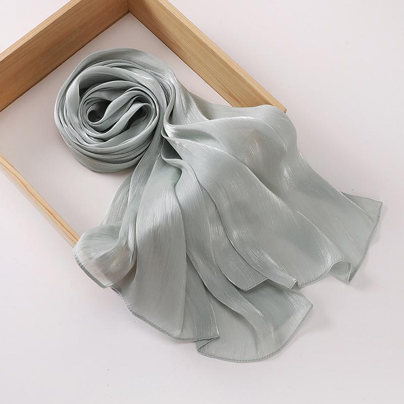 Eid Organza 70*175 Cm Maxi Satin Khimar Abaya Dubai Arabic Islam Muslim Scarf Women Shimmer Hijab Turban Hijabs Musulmans Femme