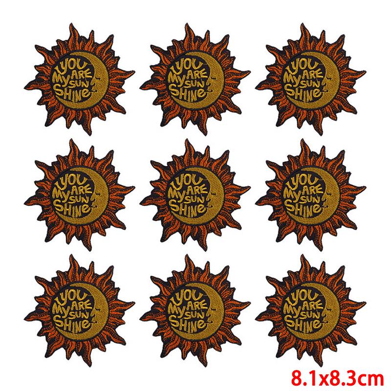 10 Pcs/lot Wholesale Embroidery Patch Iron On Patches For Clothing Patches On Clothes Jackets Decor Applique Sew Supplies