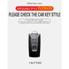 Zinc Alloy+ Leather Car Key Case Cover For VW Volkswagen Touareg 2018 2019 2020 2021 2022 2023 3 Buttons Remote Key Protector