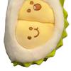 Abnehmbarer Realistischer Durian Plüsch Schlüsselanhänger Weicher Stofftier Obst Anhänger für Taschen Rucksäcke Niedliches Quetschbares Stressabbau Spielzeug Kreatives Geschenk
