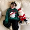 2025 Winter Kinder Roter Rollkragenpullover - Trendiger Weihnachtsstil für Jungen und Mädchen