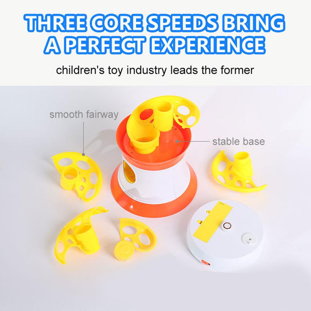 Table Tennis Serve Machine Portable Table Tennis Trainer Balls Automatic Rotating Launcher Training Machine with 16 Balls for Beginners