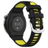 Silicone Watch Bands for Garmin Forerunner 265S/255S/Venu 2S,18mm Cross Stripe Dual-color Waterproof Strap