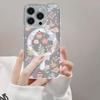 Magnetic Acrylic Floral Phone Case for iPhone 12, 13, 15, 16, 17 ProMax - Light Luxury, High-End Design