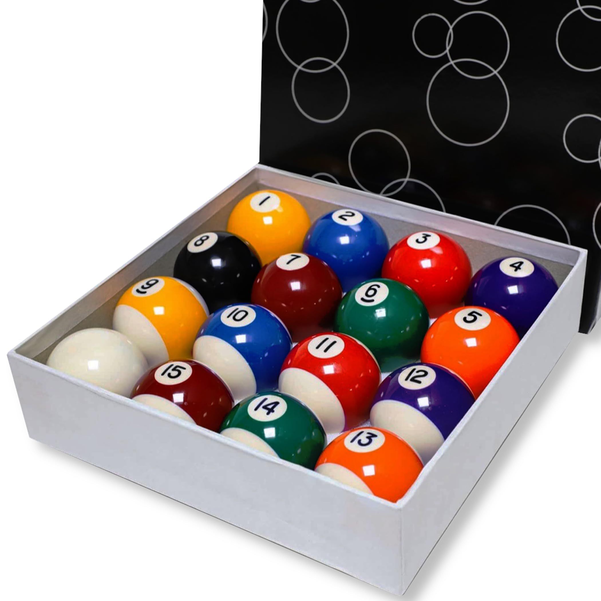 

WARMTOOL Бильярдный набор из твердой смолы Набор из девяти бильярдных шаров, 16, шары 57,2 мм, пластик, (Полный 16), Восемь,