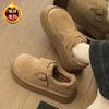 Fleece and Thickened Birkenstocks Cotton Shoes with Thick Soles, New Ins Lazy Warm Cotton Shoes In Autumn and Winter