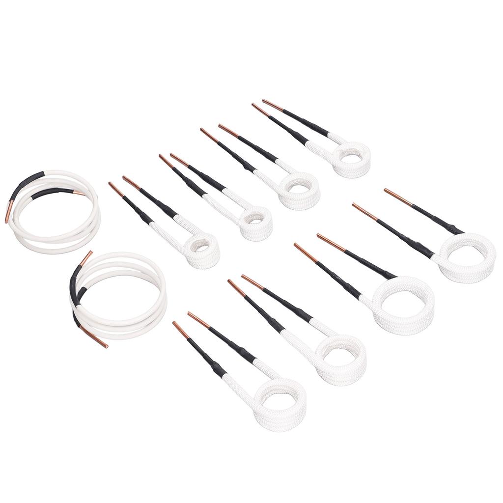 10Pcs Induction Heater Coil Kit Bolt Remover Tool Brass Core Wire High Frequency Accessories Ignition Parts 3.0mm