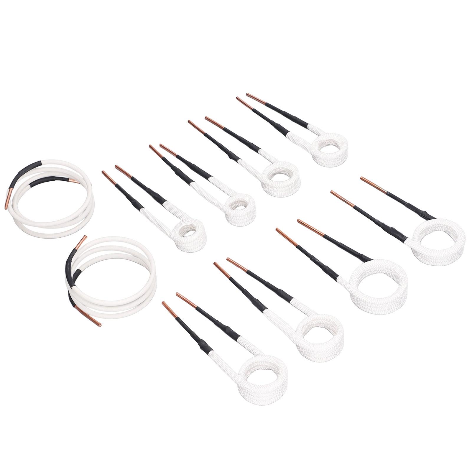 

10Pcs Induction Heater Coil Kit Bolt Remover Tool Brass Core Wire High Frequency Accessories Ignition Parts 3.0mm