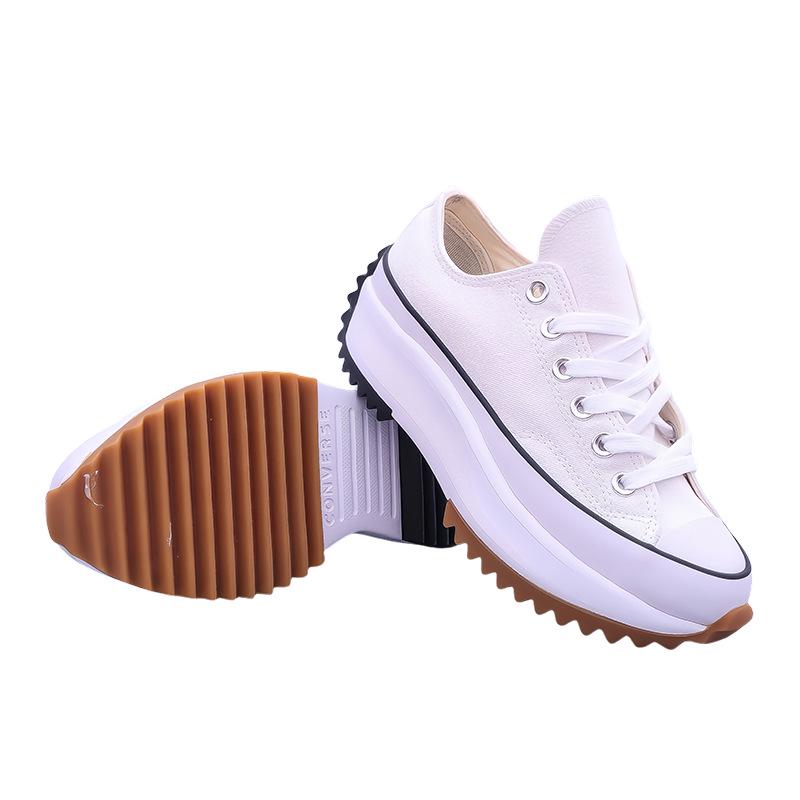 Damen High-Top Dicksohlige Rutschfeste Plateau Canvas Schuhe - Xiao Zhan Stil