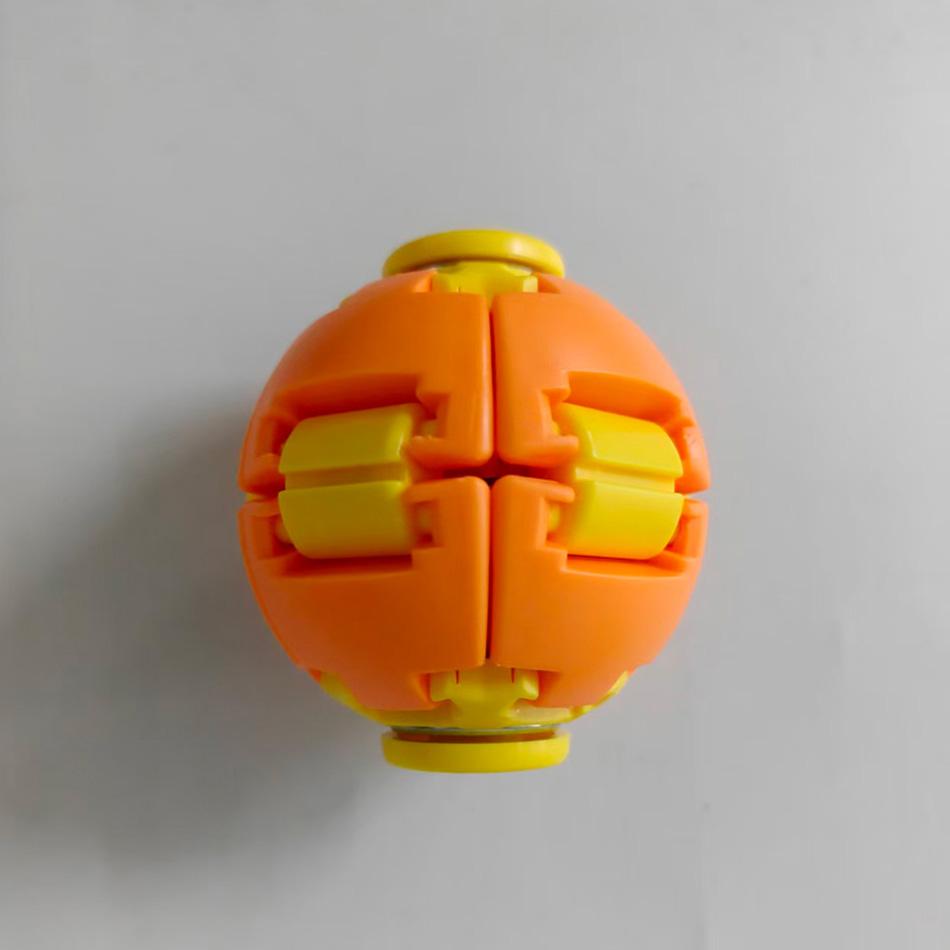 Hete 3D Geprinte Druk-om-te-Draaien Fidget Bal Eén Klik Vervormbare Fidget Spinner Bal, Soepel Draaiend Stressverlichtend Sensorisch Speelgoed