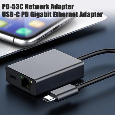 Adaptador de red de 1000 Mbps, tipo C a RJ45, adaptador Ethernet, adaptador USB a Ethernet Plug and Play para teléfono móvil y tableta