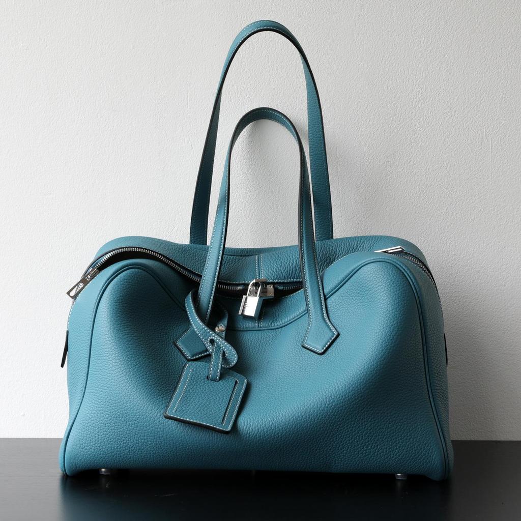 High-end, Light Luxury Top-grain Cowhide Genuine Leather Women's Bag, Simple Bowling Ball Underarm Bag, Hand-held Crossbody Bag