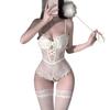 Sexy Lingerie Sexy Suspender Lace Seduction Nightdress Hot Open Onesie Women's Pajamas Perspective Uniform