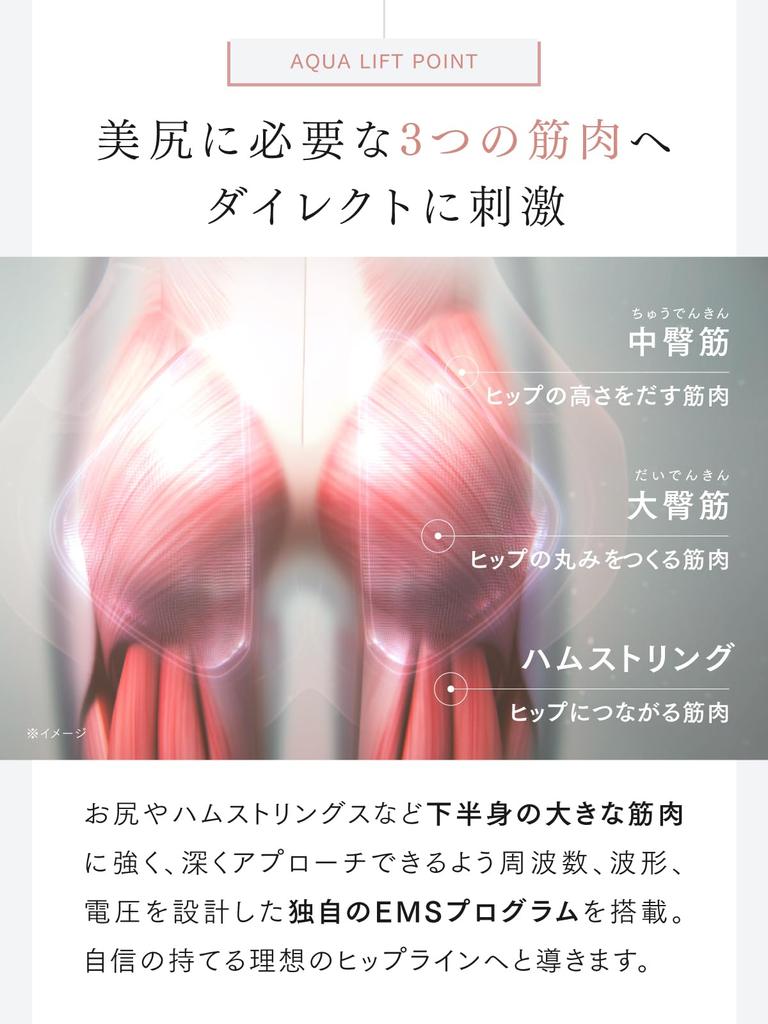 Featured on TV shows like Common Ueda and the Woman Howling MYTREX AQUA LIFT Training EMS Buttocks Lifting Training Bathtime Waterproof Day Gift