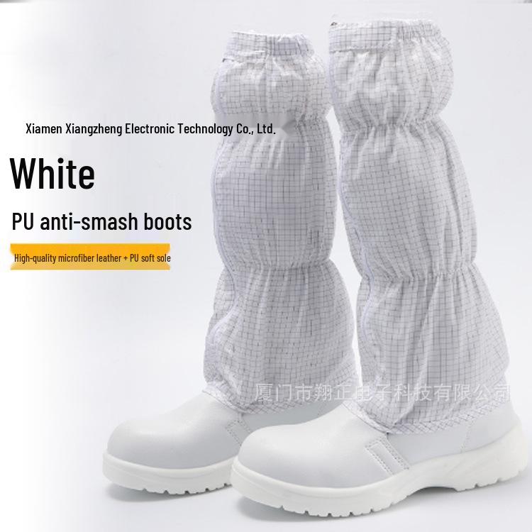 Pegasus Anti-Smash Safety Shoes, Navy Blue Mesh, Cleanroom Dust-Free, Steel Toe, Anti-Slip.