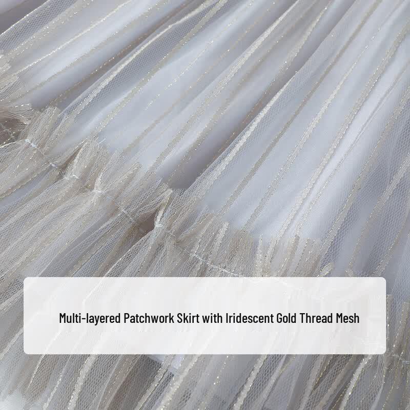 YEEHOO Girls' Tulle Princess Dress - Summer Short Sleeve