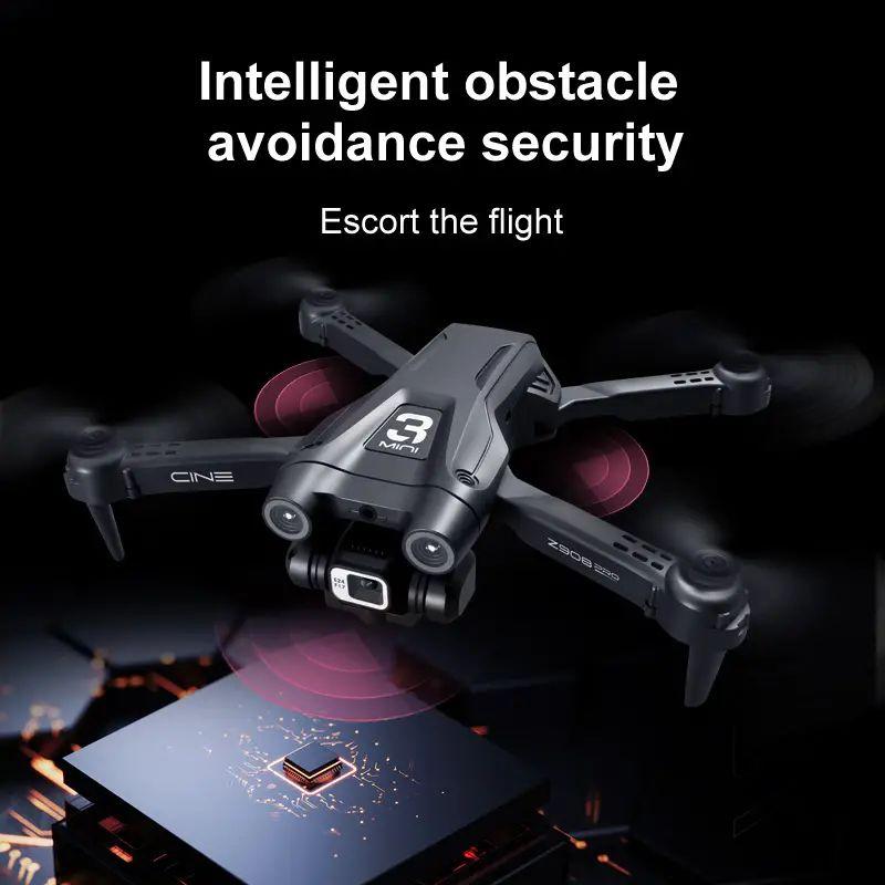 Drone Z908 Pro Max Obstacle Avoidance Brushless Motor HD Dual Lens ESC Professional WIFI FPV 4 Axis Folding RC Quadcopter Toy