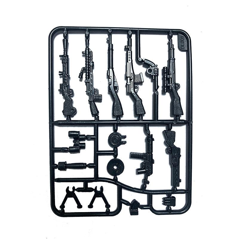 Assembled Building Block Soldier Miniature Accessories Weapon Howitzer Rocket Launcher Anti-Aircraft Gun Military Toy